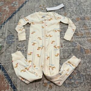 NWT Hanna Andersson duck zip pajamas